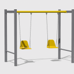 Leagăn dublu metal ⌀102 scaune din PAFS H.01.02 SCAUNE C