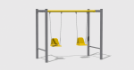 Leagăn dublu metal ⌀102 scaune din PAFS H.01.02 SCAUNE C